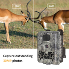 940nm Wildlife Trail Avcılık Kamerası Glow Yok 30MP 1080P HD 0.3s Tetik