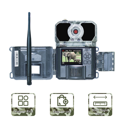 4G Trail Sporları Aksiyon Kamerası SMTP 25m IR MMS GPRS, Hücresel Sim Kartlı