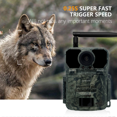 Hızlı 0.2s tetikleme süresi ve çok yönlü fotoğraf / video / fotoğraf video modları ile 32MP 4G Trail Kamera