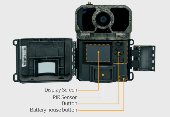 Hızlı 0.2s tetikleme süresi ve çok yönlü fotoğraf / video / fotoğraf video modları ile 32MP 4G Trail Kamera