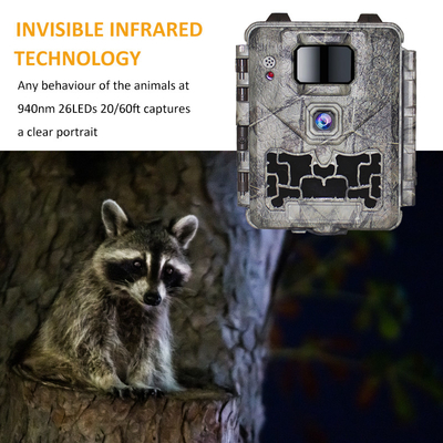 KW561 Trail Infra Cam Mini 30MP 0.25s Hız 4K Video Çözünürlüğü Su geçirmez CMOS Sensörü SD Me