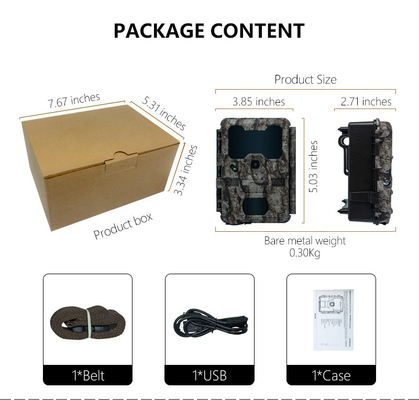 KW865 WIFI Gizli Kamera Dışarıdaki Kablosuz Av Kamerası IP67 20MP Yol Kamerası Resimlerini Size Gönderir