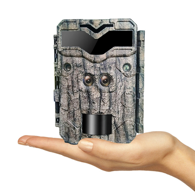 Av kamerası KW698A çift lensli 1080P 30MP su geçirmez IP67 512GB depolama noktası gece görüşü 0.25s tetikle oyun kamerası