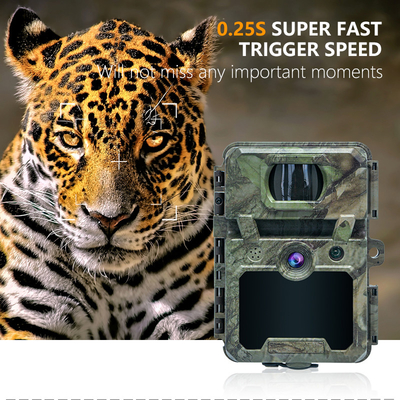 Trail Kamera ODM/OEM KW571 su geçirmez IP67 Parlama Yoksun CMOS Sensörü 30MP fotoğraf 1080P 0.25s tetikleme hızı gece görüşü