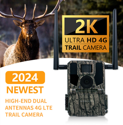 2024 En Yeni Yüksek Kaliteli 4G Kablosuz Av Kamerası KW897 Çift Antenli 100ft Gece Menzili 36MP 2K Video Vahşi Yaşam için 30fps