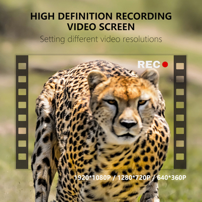 Çift lensli gizli kamera KW591 su geçirmez IP67 30MP 1080P 0.4s Vahşi yaşam araştırması için 512GB'ye kadar gece görüş hızı tetikle