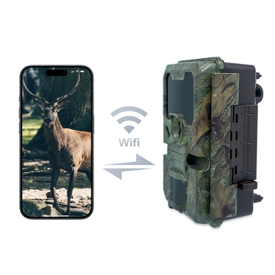 Avlama kamerası KW866 Wifi bağlantısı ile 0.25s yakalama hızı 512GB'ye kadar su geçirmez IP67 32MP 4K depolama 30fps'de geyik avlama