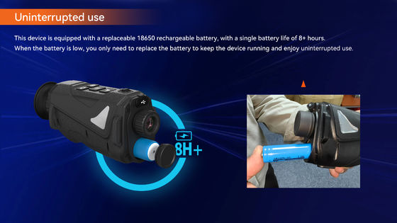 Kırmızı nokta 850nm gece görüş cihazı 8x dijital zoom ile ısı görüntüleme dürbünleri