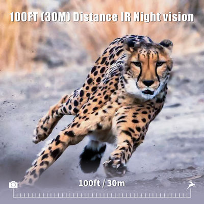 Kızılötesi Av Kamerası 30MP1080P Çift Lensli Yaban Hayatı Kamerası Dış Mekan Tuzak Su Geçirmez 940nm IR Kamera
