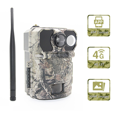 LCD Ekran 4G Trail Kamera Programlanabilir 940nm NO GLOW ICCID FTP SMTP MMS APP kontrol av eşyaları