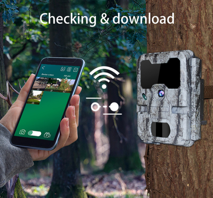 İzleme için 30MP Camo Wifi Gözetleme Kamerası 140mA SDHC Kart