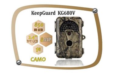 Su geçirmez IP54 8MP Deneme Kamerası Yaban Hayatı Hareketli Kamera KeepGuard 680NV