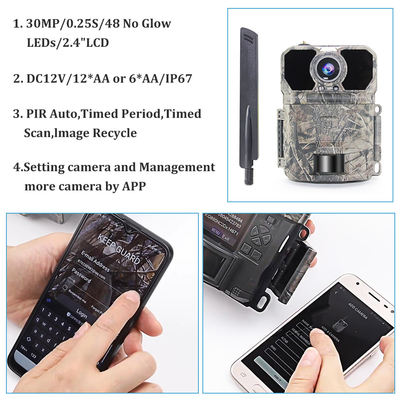 30MP UYGULAMA GLOW HÜCRESEL GPS İZ KAMERASI RENKLİ KAMERA