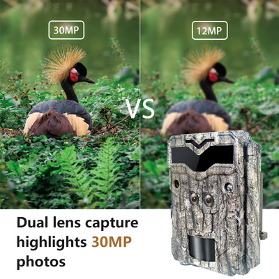 4K Çift Lens Koruma İzi Kamerasını Koru Gece Görüşlü Açık Avcılık Kamerası