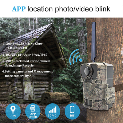 MMS SMTP FTP ile Açık Avcılık Kamera 30Mp 1080P Trail Yaban Hayatı Kamerası