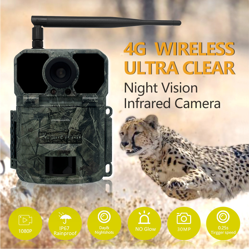 KW865 WIFI Gizli Kamera Dışarıdaki Kablosuz Av Kamerası IP67 20MP Yol Kamerası Resimlerini Size Gönderir
