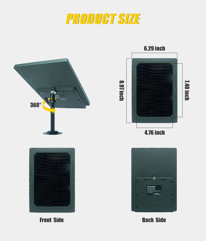 KS26 12W güneş paneli ek güç ABS25 yangın geçirmez malzeme IP67 su geçirmez çoklu arayüz bağlantısı