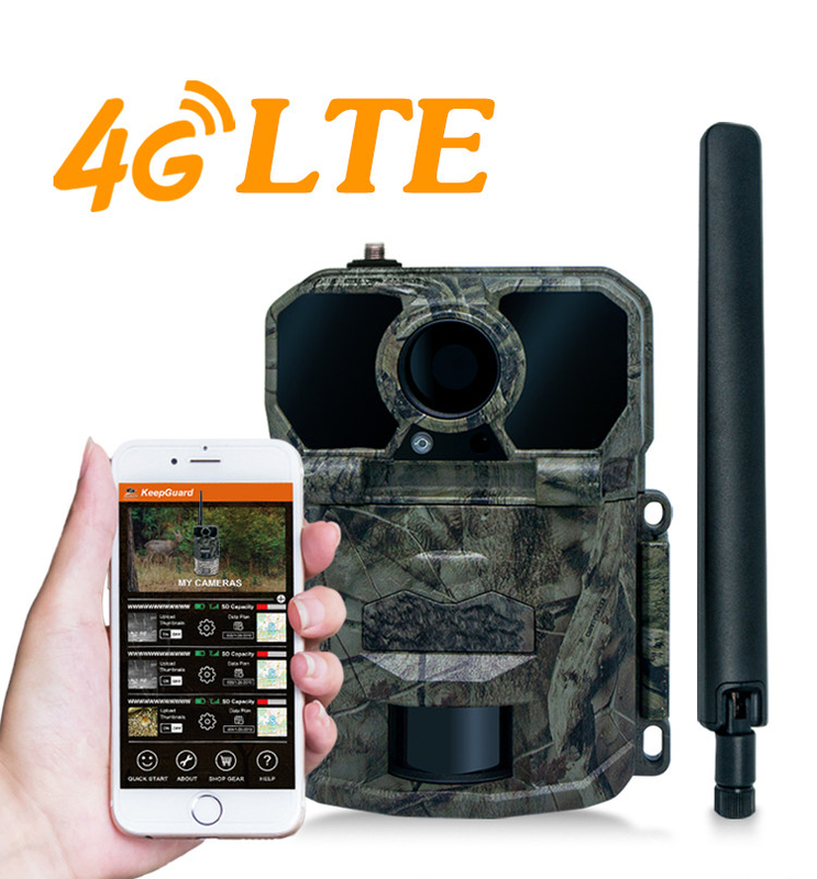 Antenli 4G deney kamerası KW896 30MP 0.15s tetikleme hızı gece görüşü su geçirmez IP65 yaban hayatı araştırması