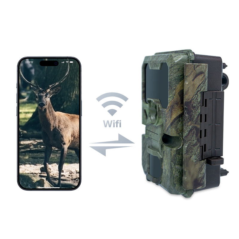 Avlama kamerası KW866 Wifi bağlantısı ile 0.25s yakalama hızı 512GB'ye kadar su geçirmez IP67 32MP 4K depolama 30fps'de geyik avlama