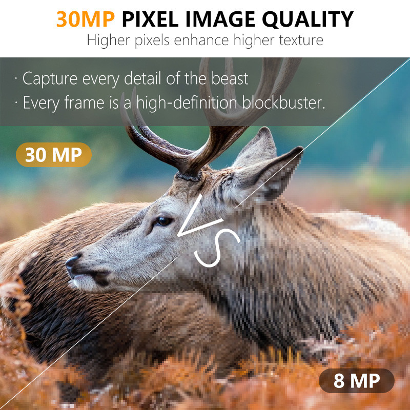 Çift lensli gizli kamera KW696 OEM/ODM 0.4s tetikleyici 1080P/30MP su geçirmez IP67 vahşi yaşam avlanması için 100ft gece aralığı