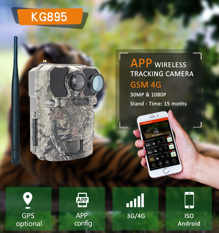 LCD Ekran 4G Trail Kamera Programlanabilir 940nm NO GLOW ICCID FTP SMTP MMS APP kontrol av eşyaları